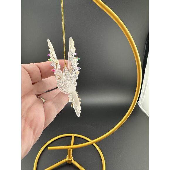 Vintage Hand Spun Glass Hummingbird Ornament 3.5" Original Box - Picture 7 of 9